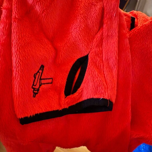 Star Trek Red Fleece Zip Jacket With Embroidered Logo Size L NWT - Picture 8 of 8